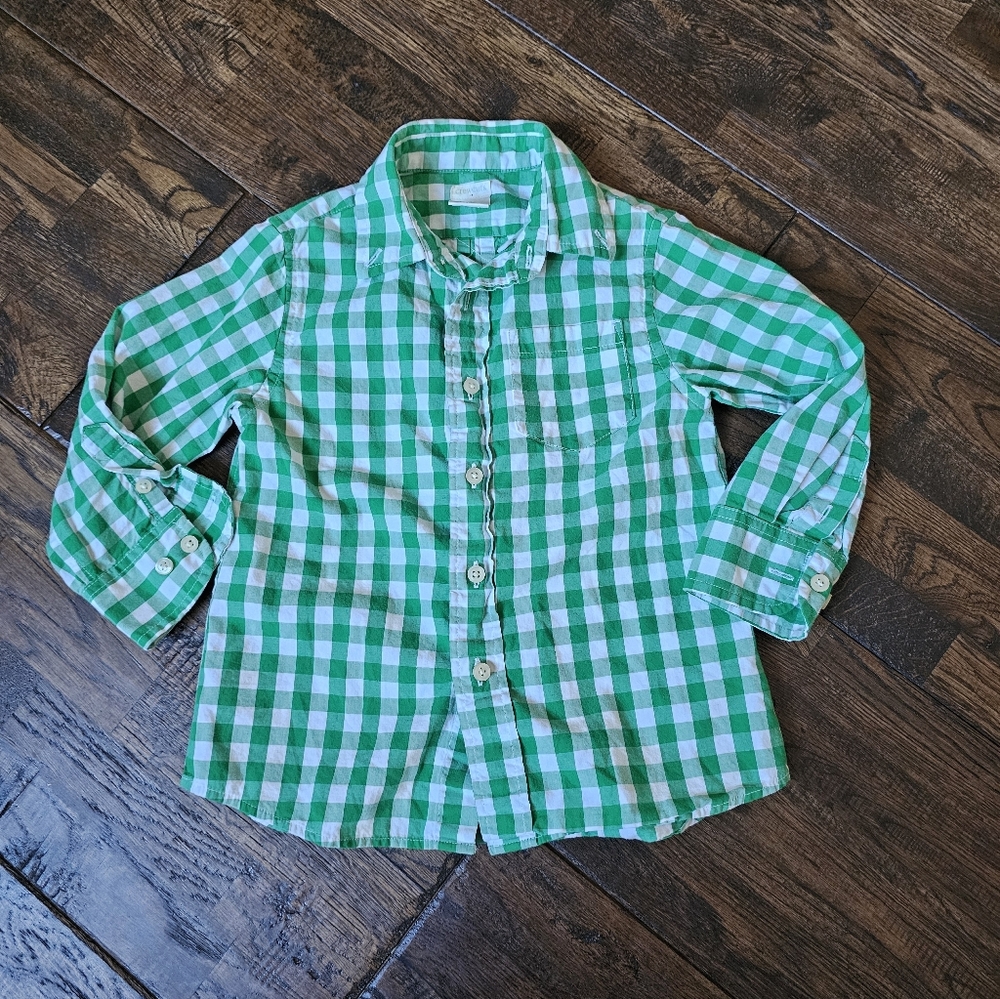 CREWCUTS BOYS SIZE 3 BUTTON DOWN SHIRT